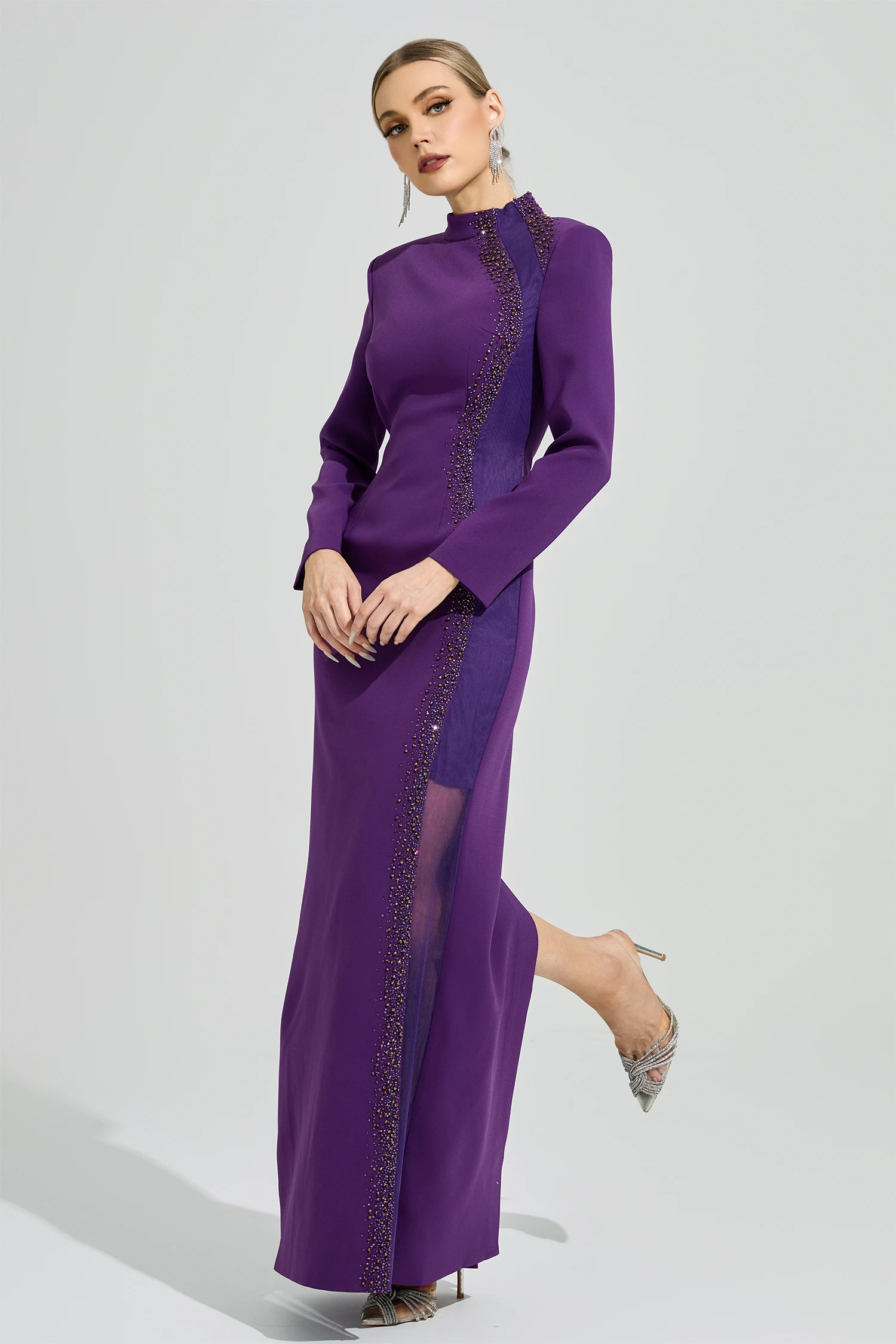 Neruda Purple Diamond Formal Dress