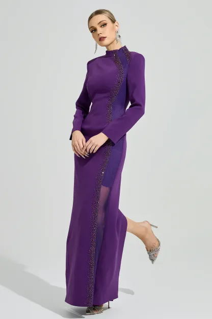 Neruda Purple Diamond Formal Dress