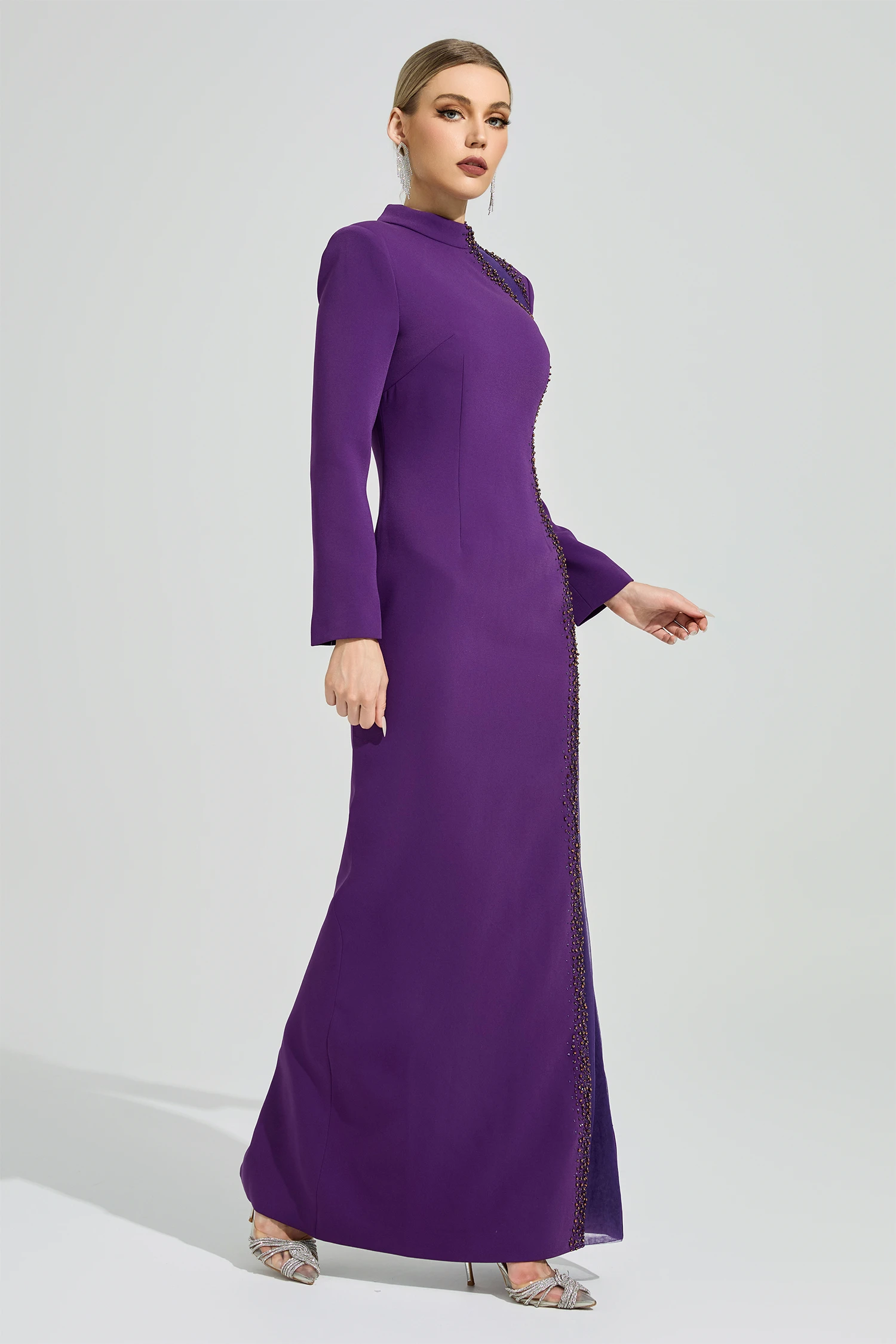 Neruda Purple Diamond Formal Dress