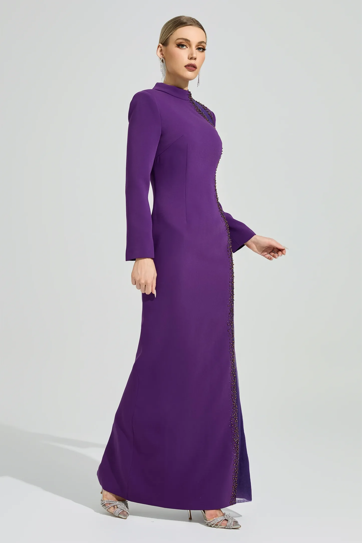 Neruda Purple Diamond Formal Dress