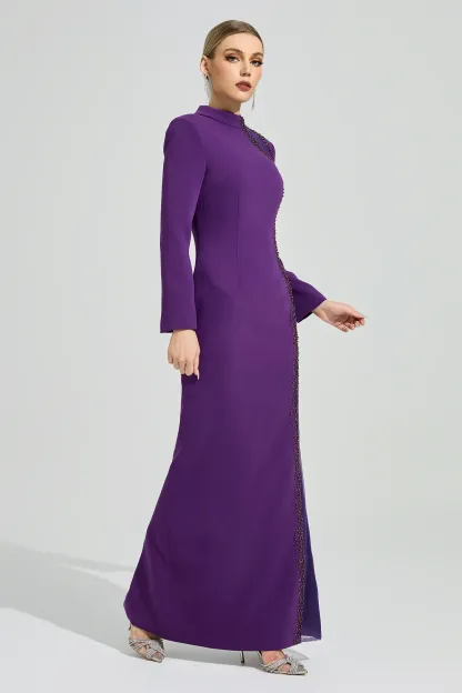 Neruda Purple Diamond Formal Dress