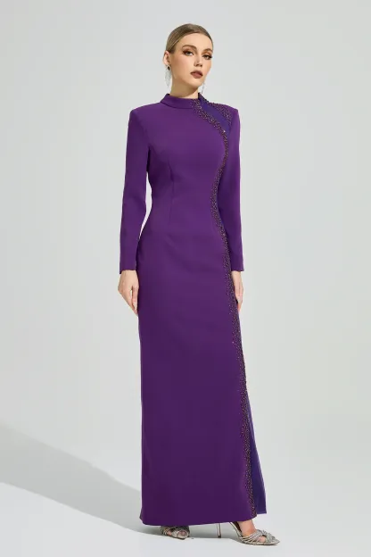 Neruda Purple Diamond Formal Dress