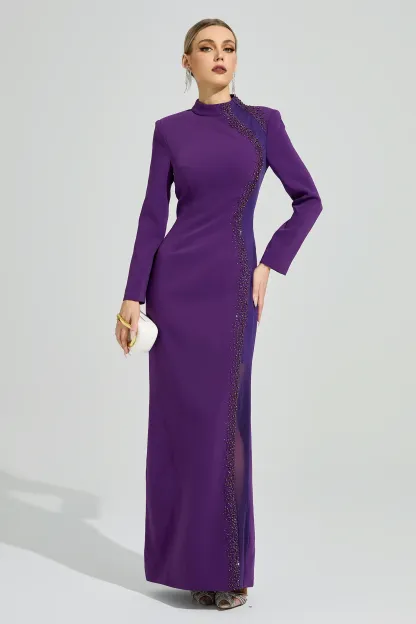 Neruda Purple Diamond Formal Dress
