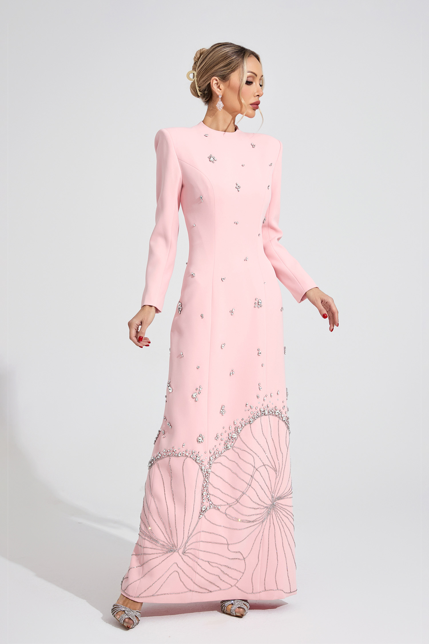 Knoll Pink Diamond Maxi Dress