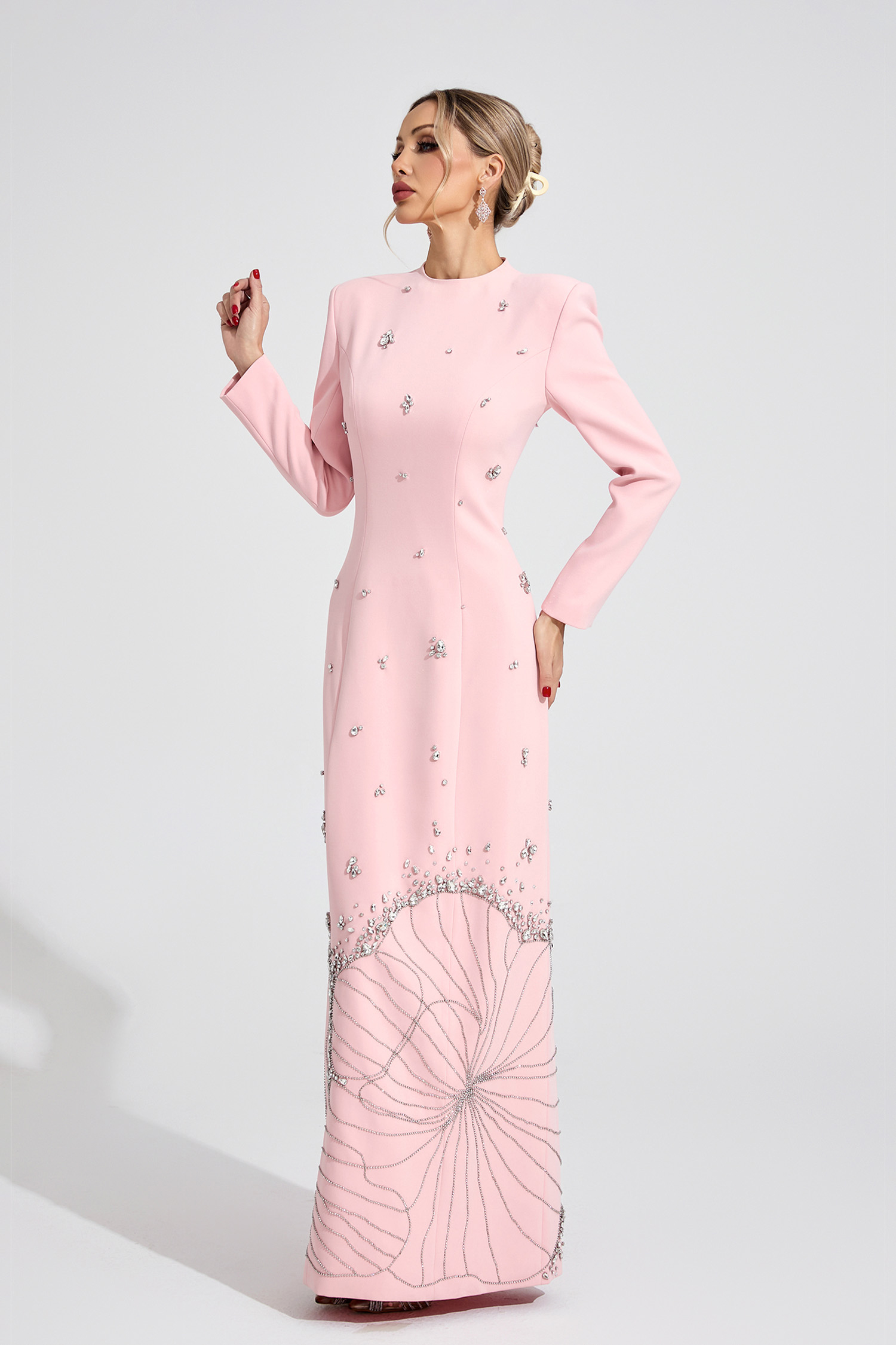 Knoll Pink Diamond Maxi Dress