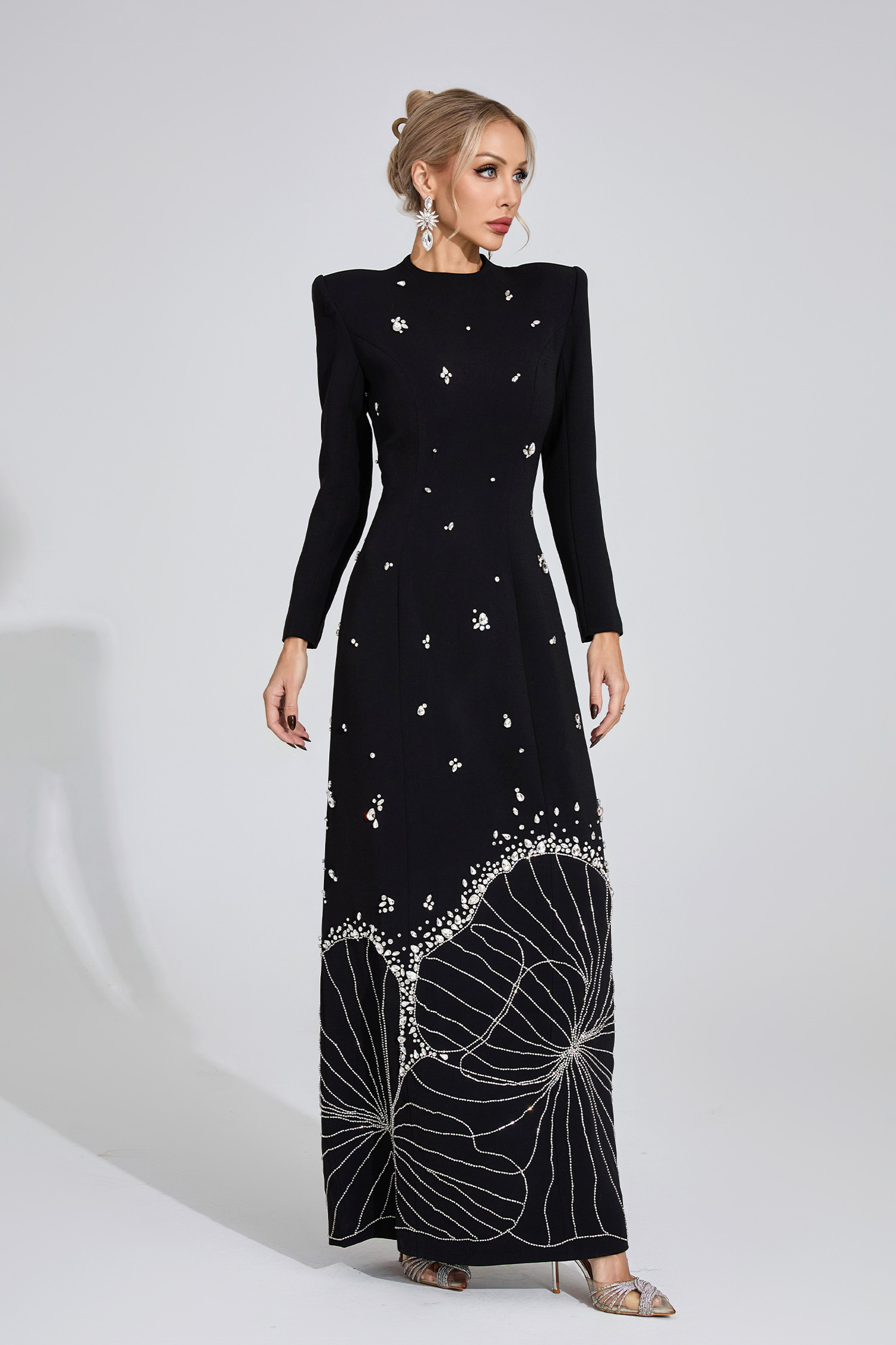 Knoll Black Diamond Maxi Dress