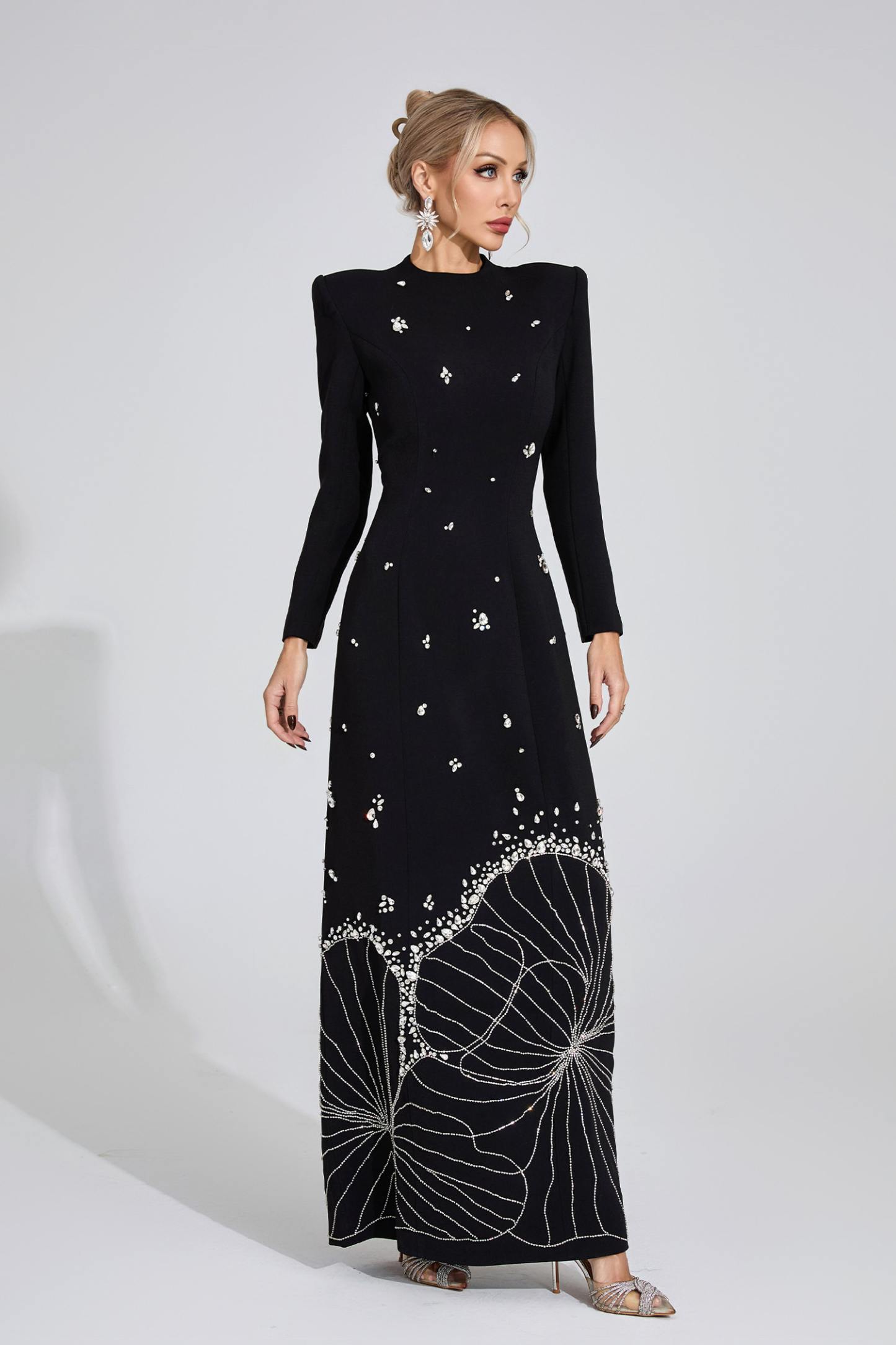 Knoll Black Diamond Maxi Dress