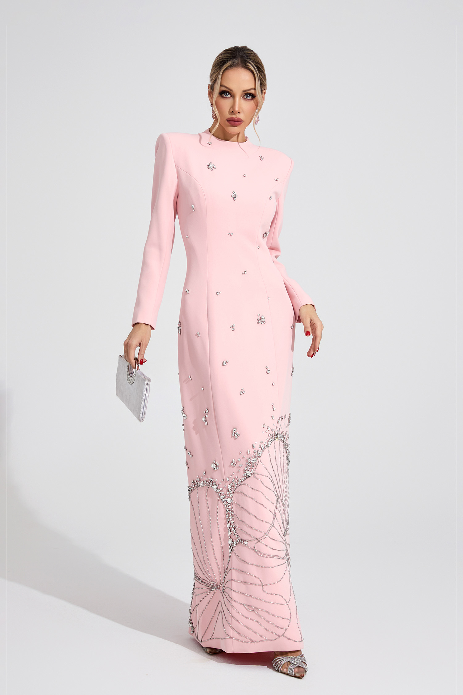Knoll Pink Diamond Maxi Dress