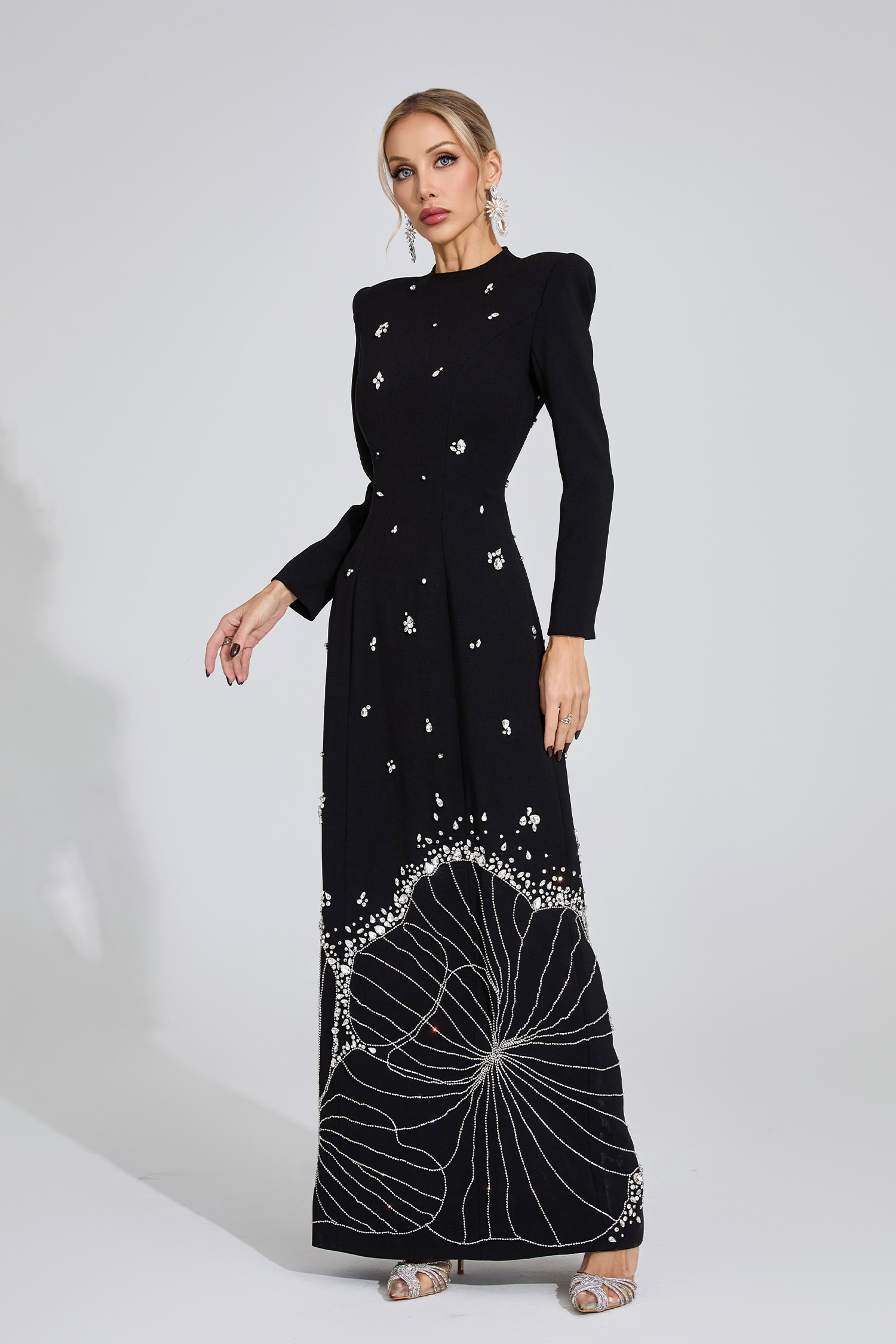 Knoll Black Diamond Maxi Dress
