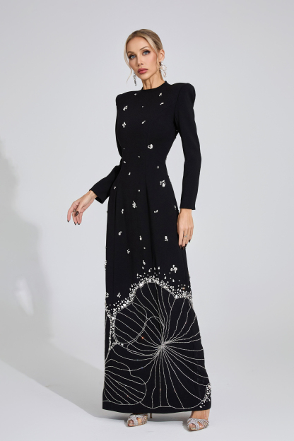 Knoll Black Diamond Maxi Dress