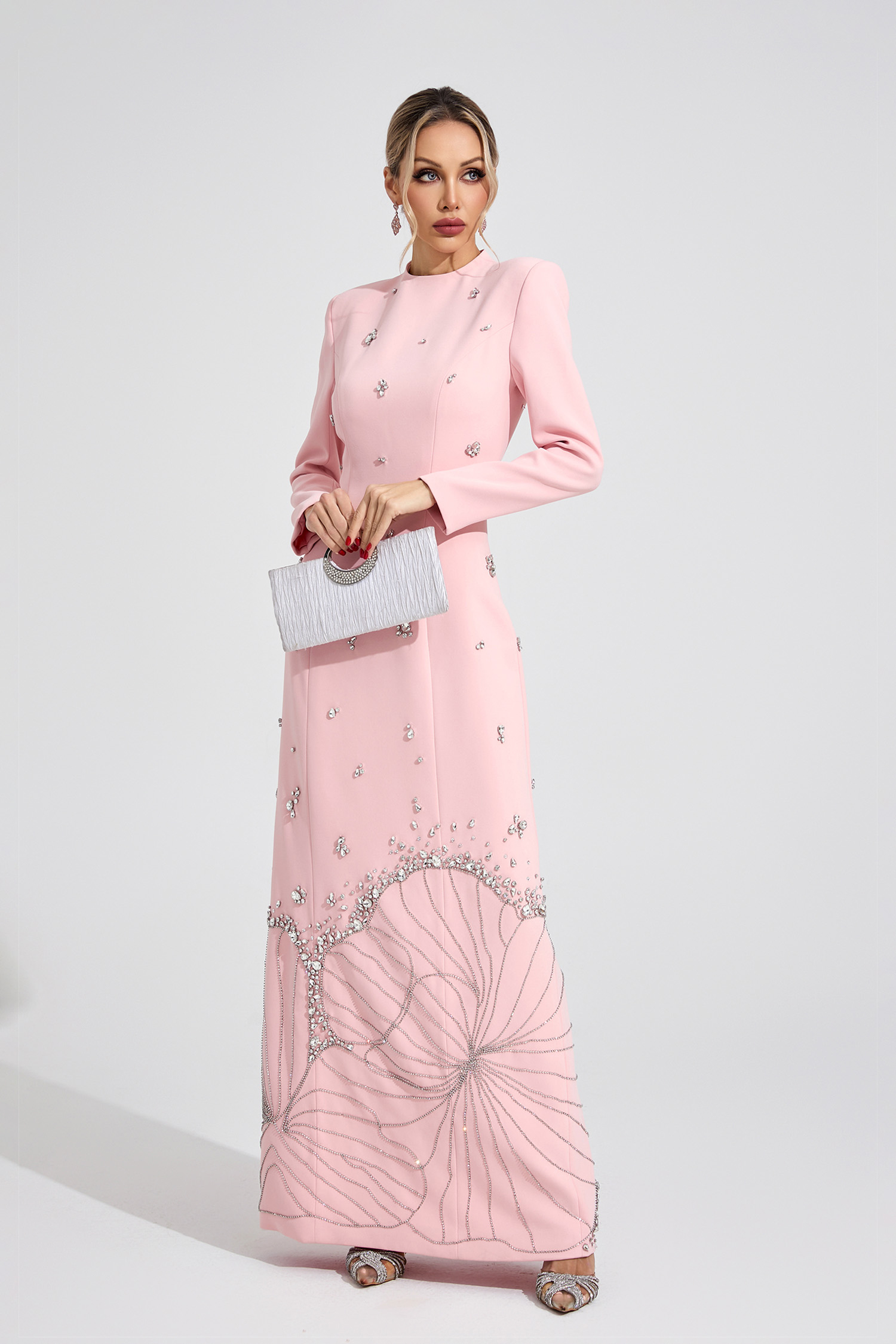 Knoll Pink Diamond Maxi Dress