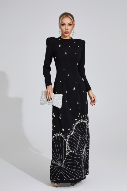 Knoll Black Diamond Maxi Dress