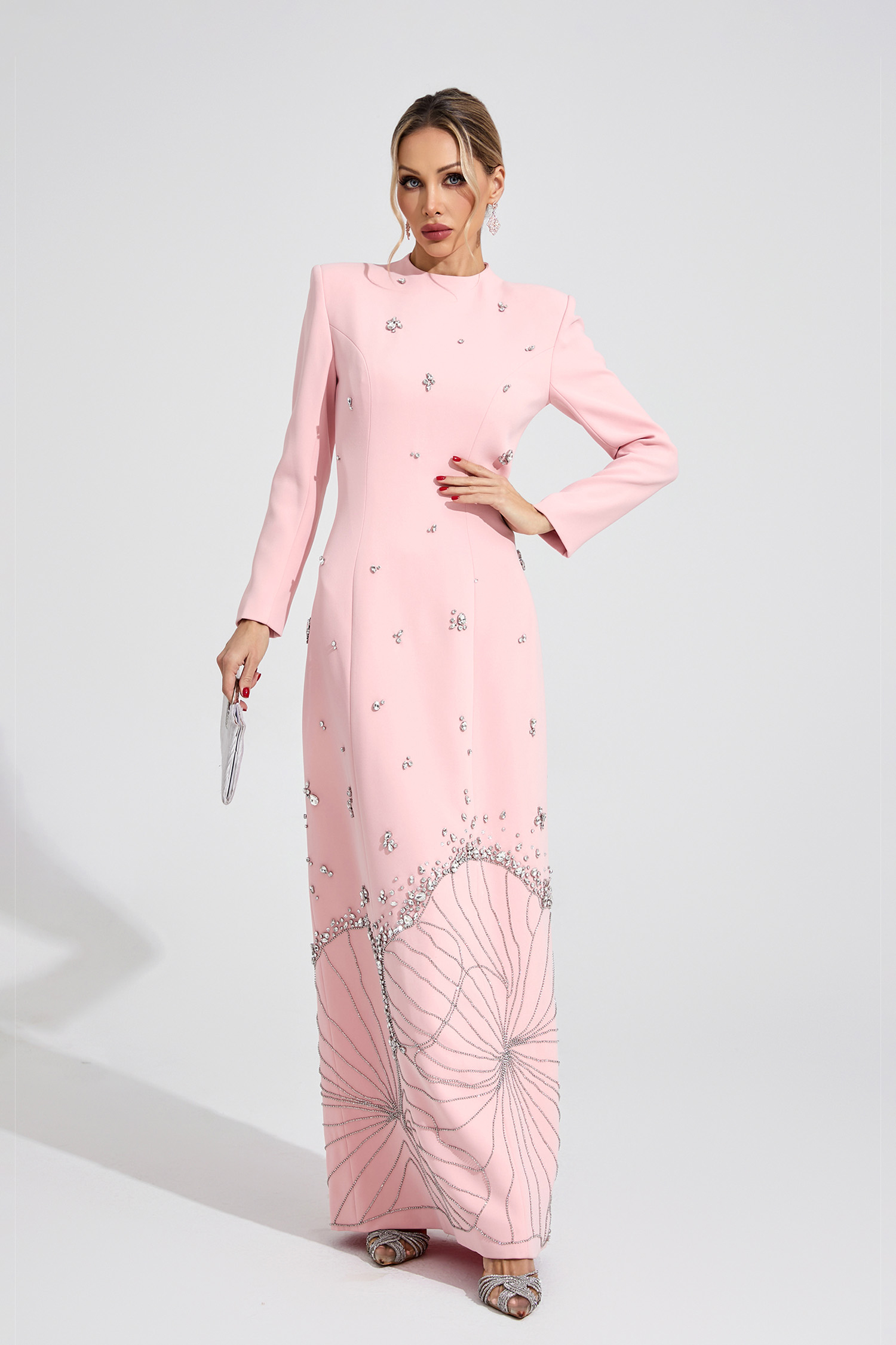 Knoll Pink Diamond Maxi Dress