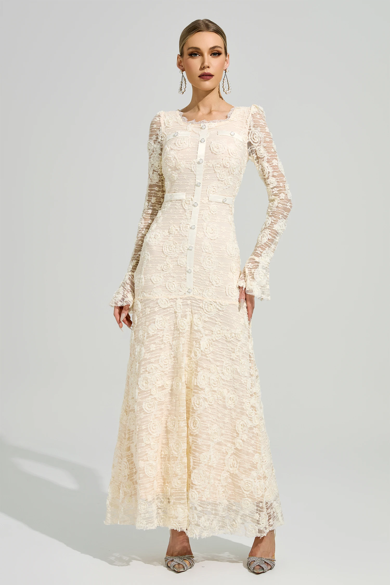Gorgias Apricot Mermaid Formal Dress