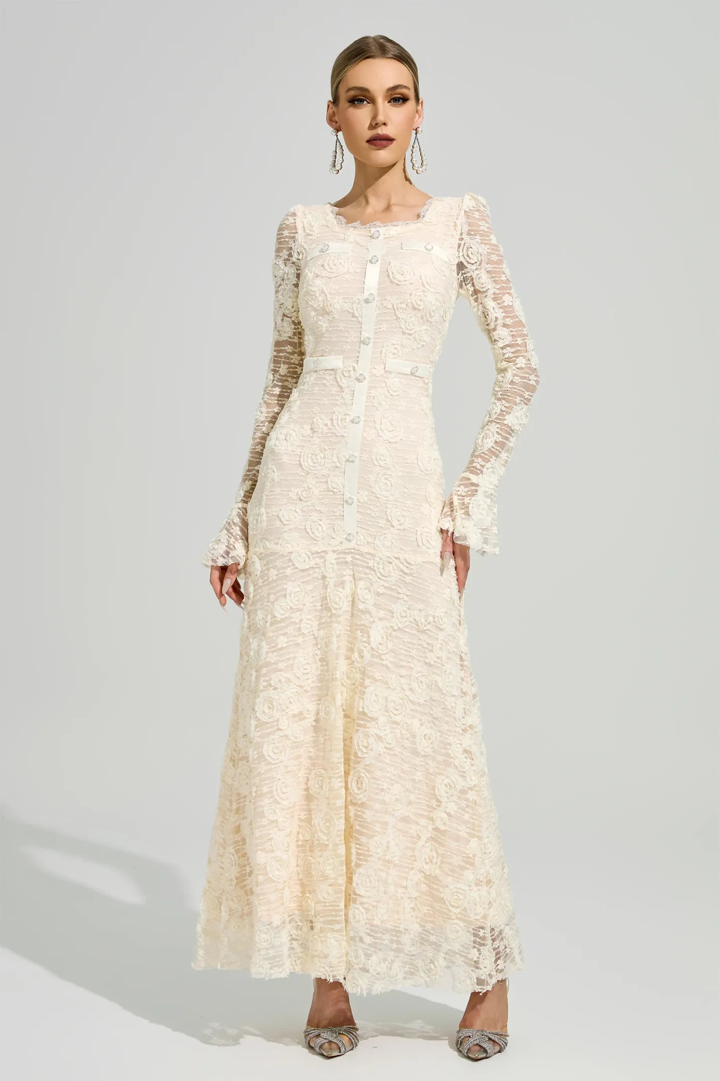 Gorgias Apricot Mermaid Formal Dress