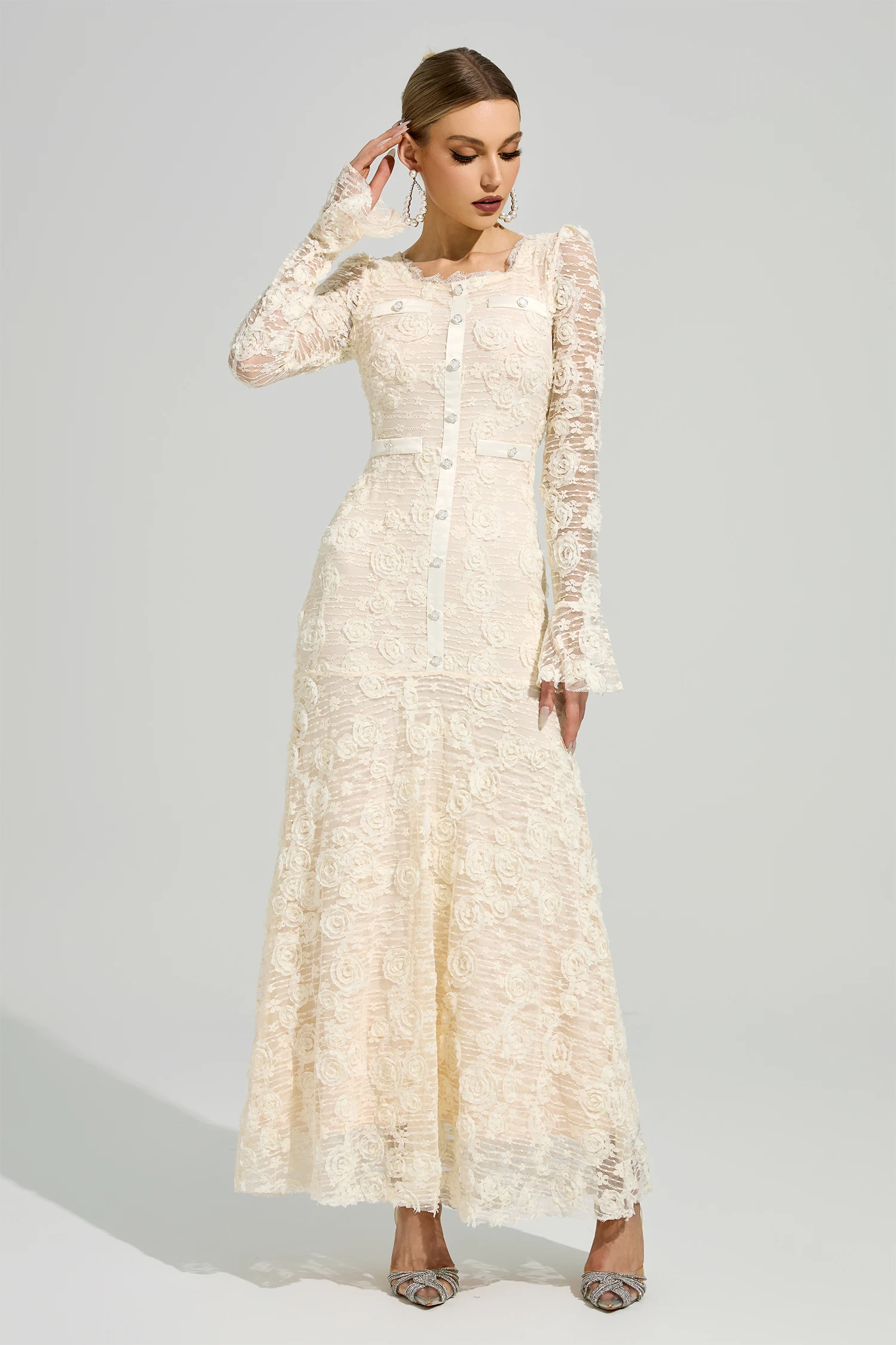 Gorgias Apricot Mermaid Formal Dress