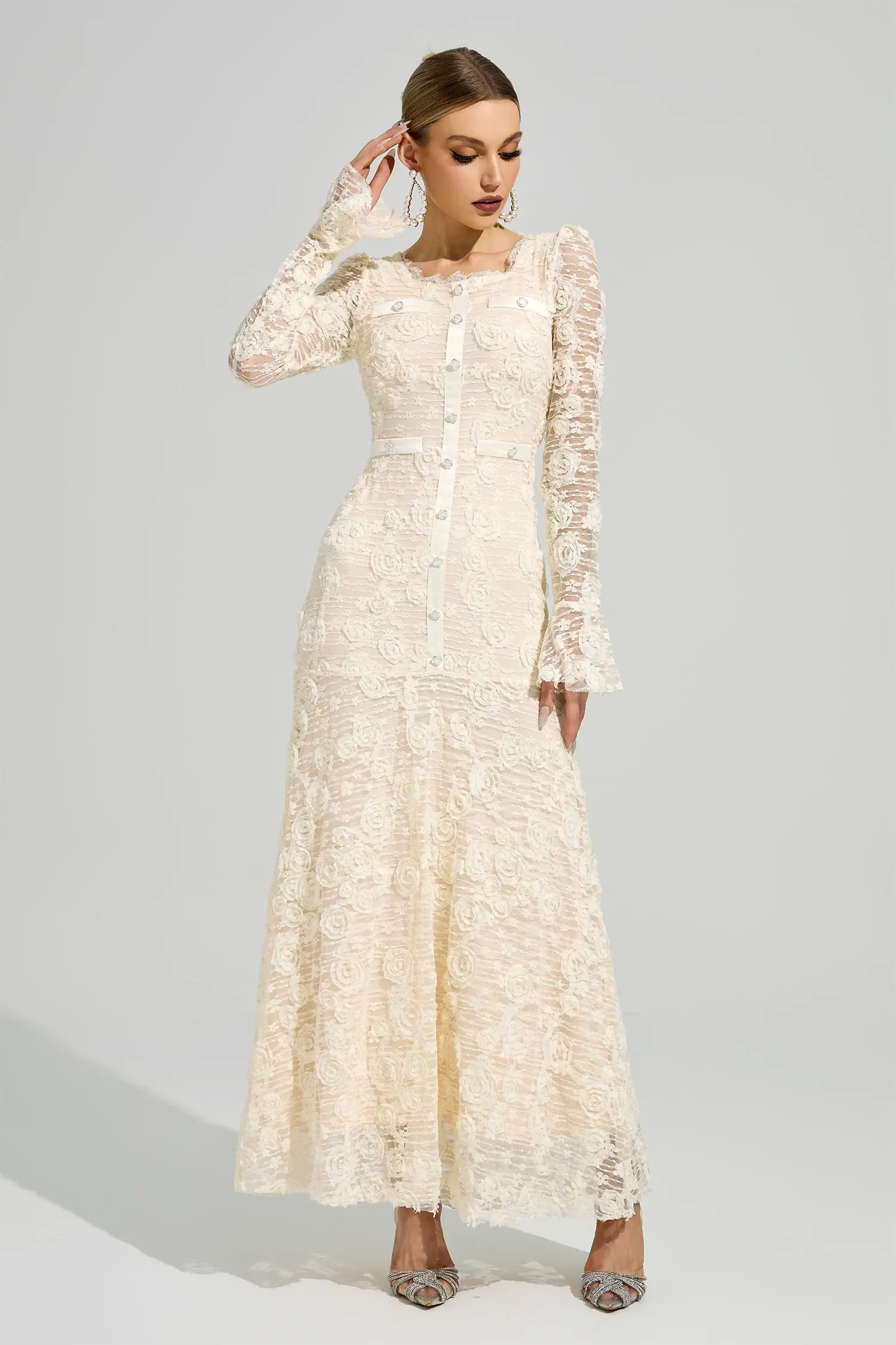 Gorgias Apricot Mermaid Formal Dress