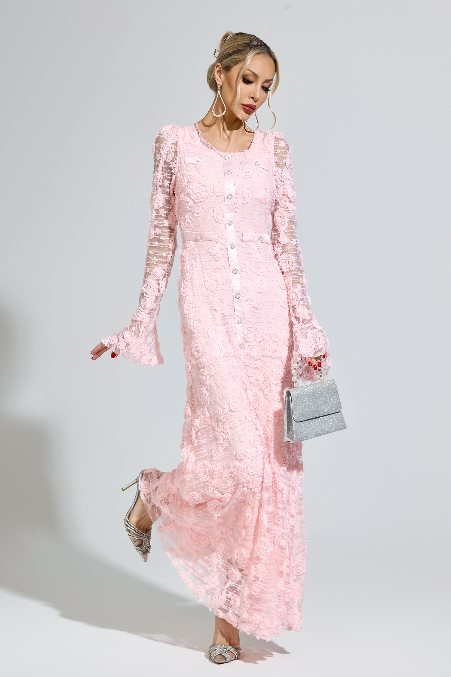 Gorgias Pink Mermaid Formal Dress
