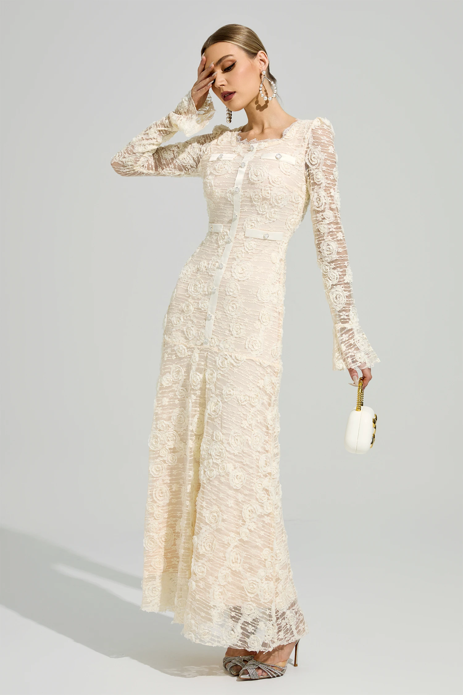 Gorgias Apricot Mermaid Formal Dress