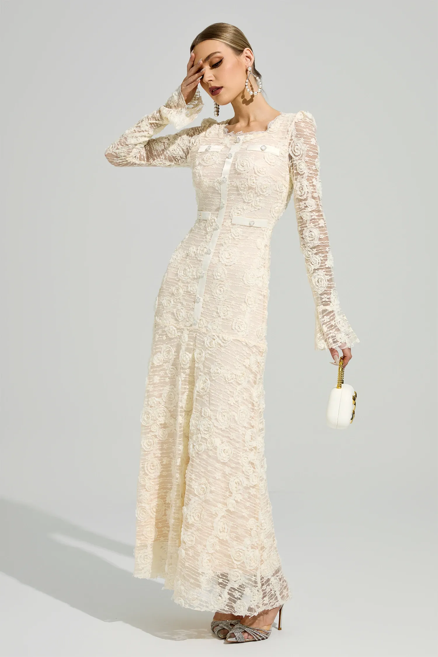 Gorgias Apricot Mermaid Formal Dress