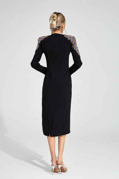 Wit Black Diamond Maxi Dress