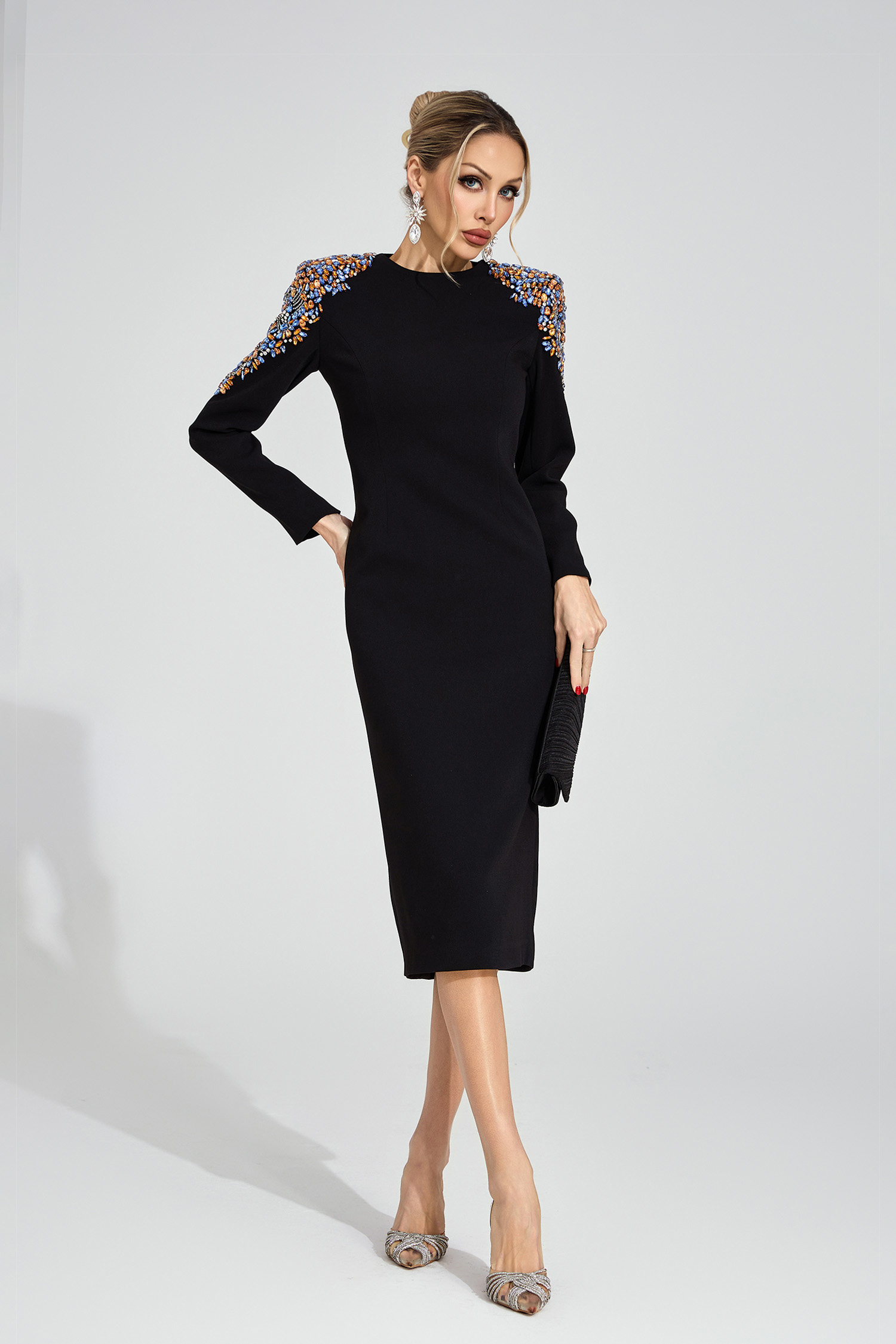 Wit Black Diamond Maxi Dress