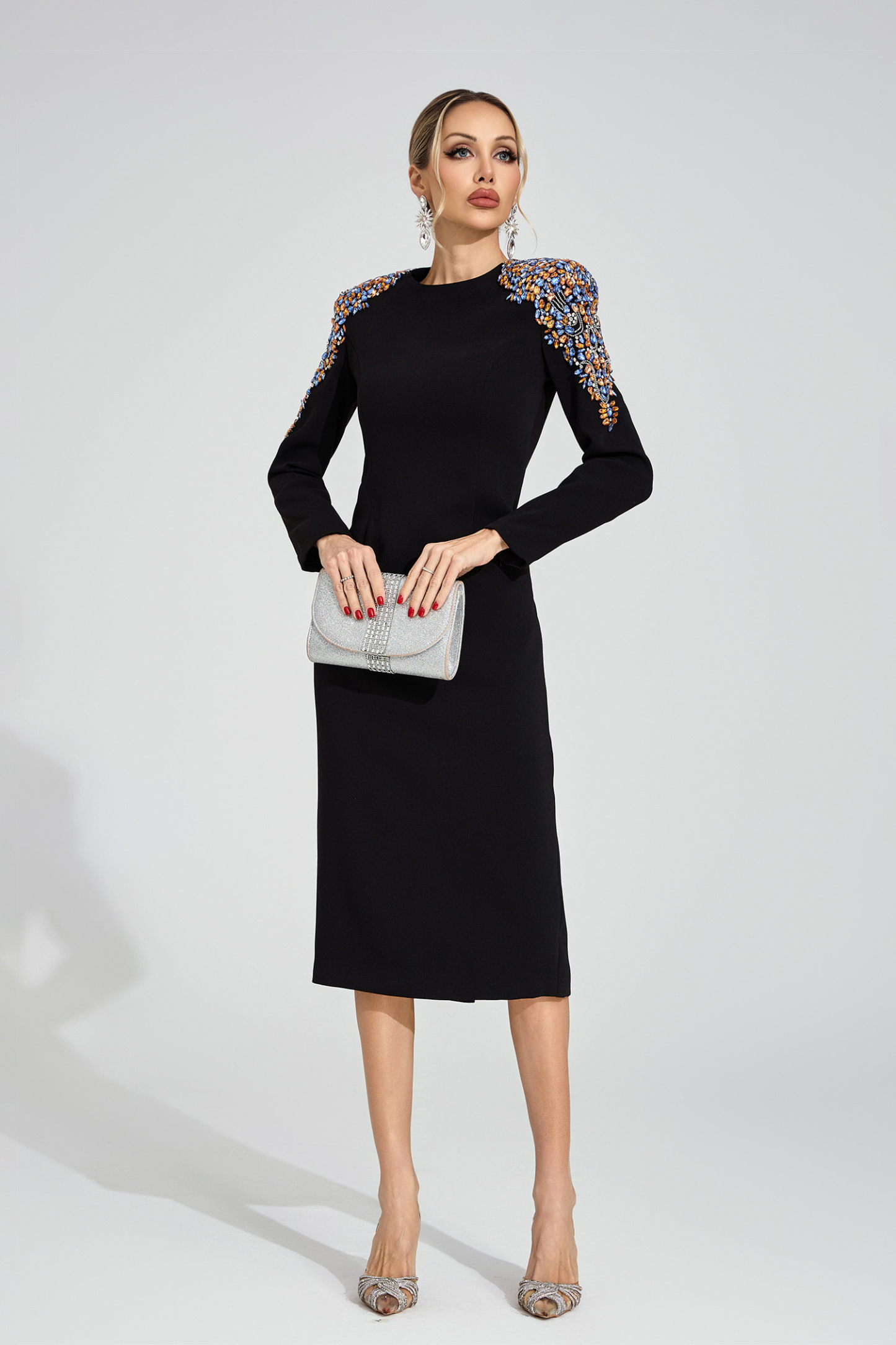 Wit Black Diamond Maxi Dress