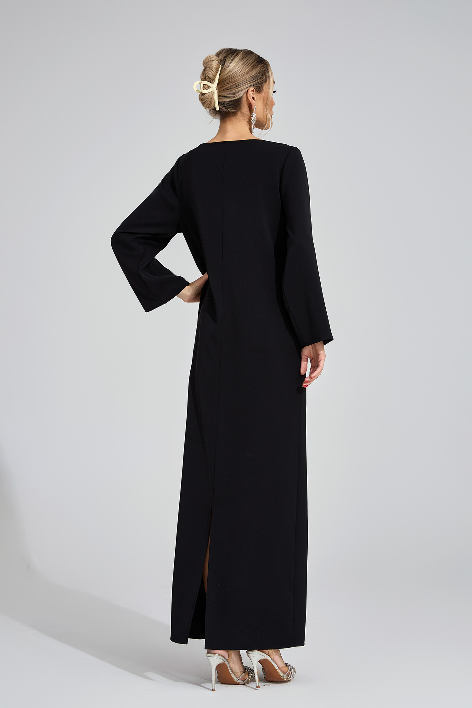 Nicolette Black Diamond Maxi Dress