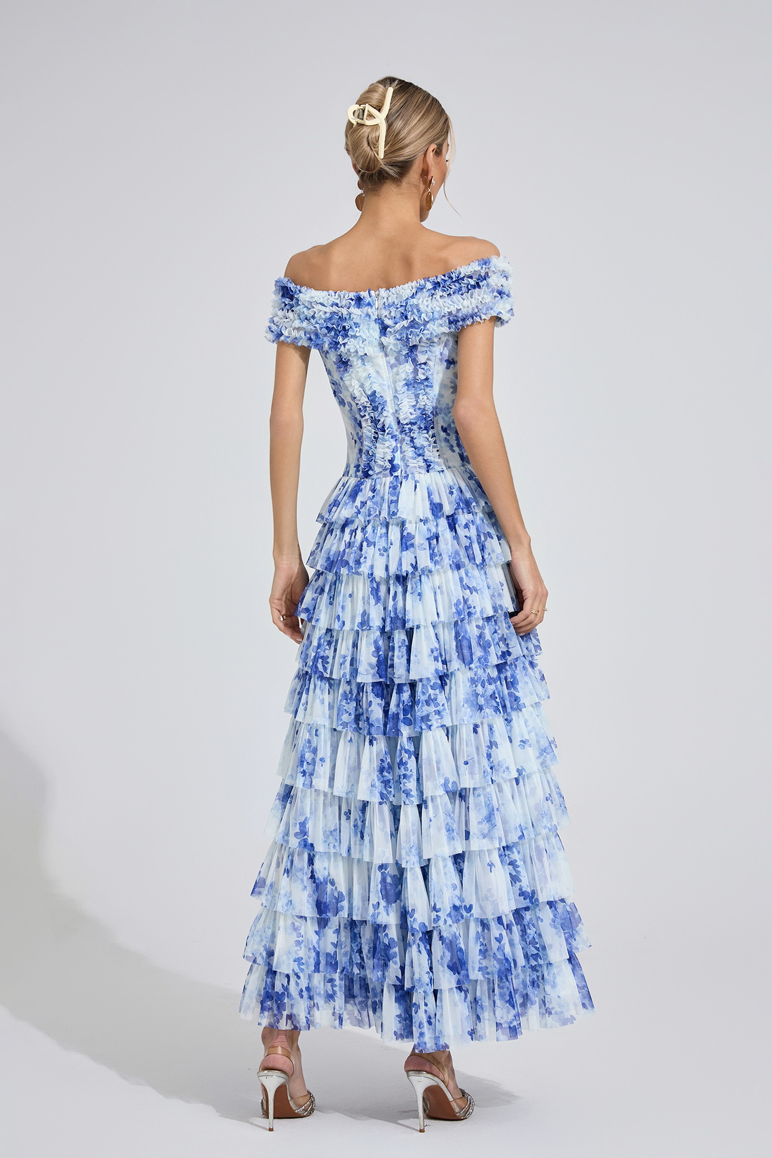 Tor White Floral Maxi Dress