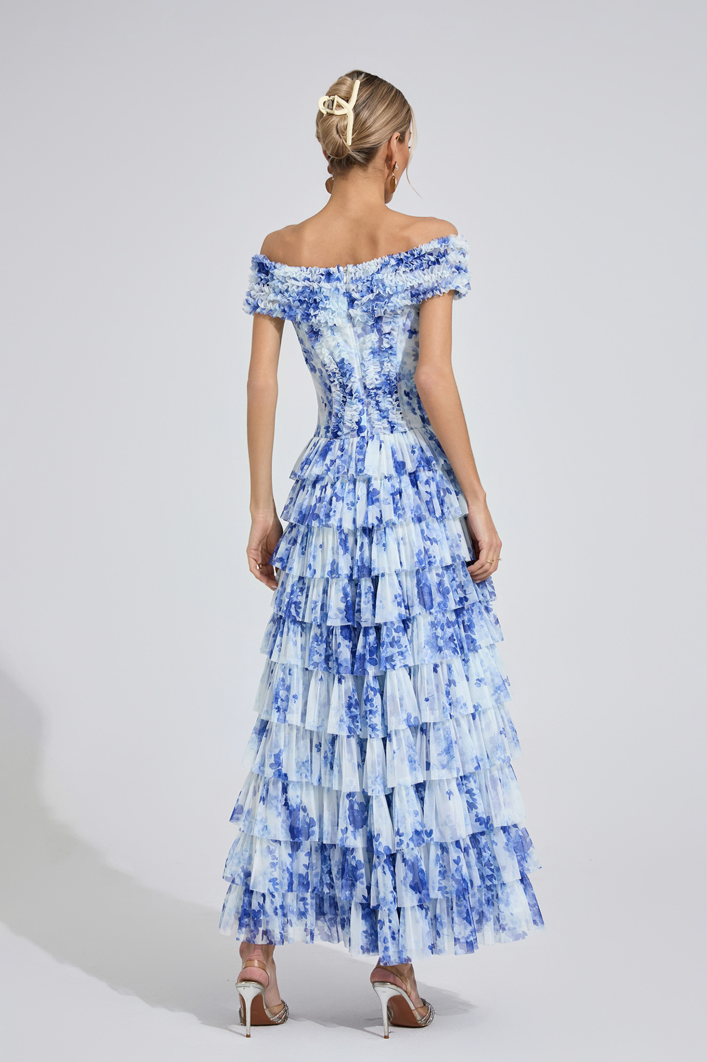 Tor White Floral Maxi Dress