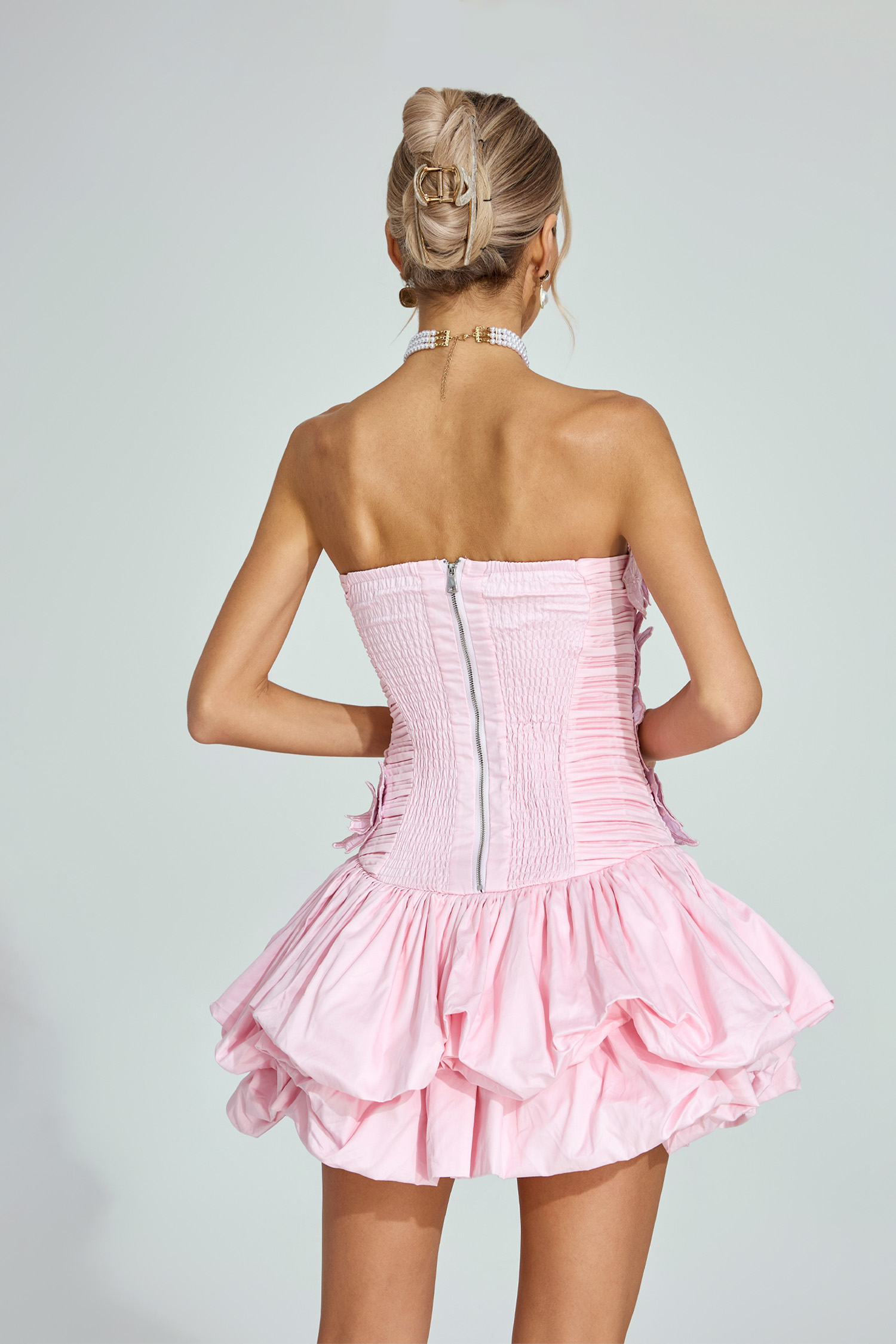 Mansfield Pink Strapless Mini Dress
