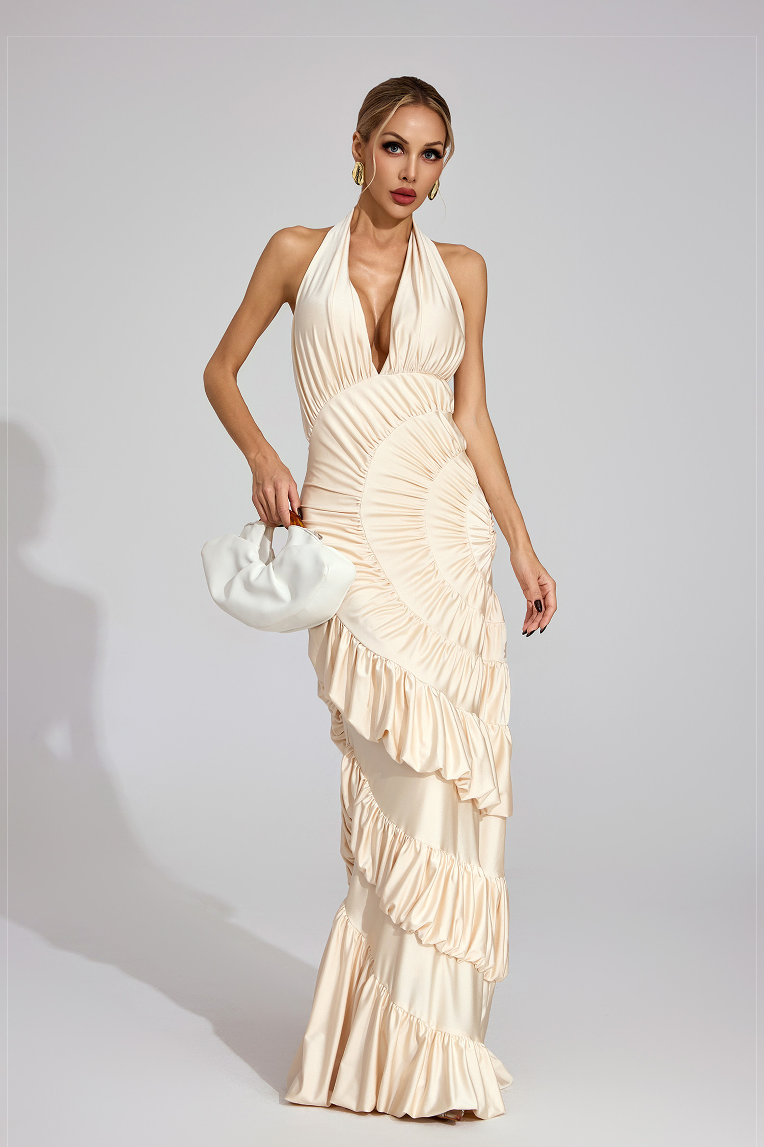 Cairn Apricot Mermaid Maxi Dress