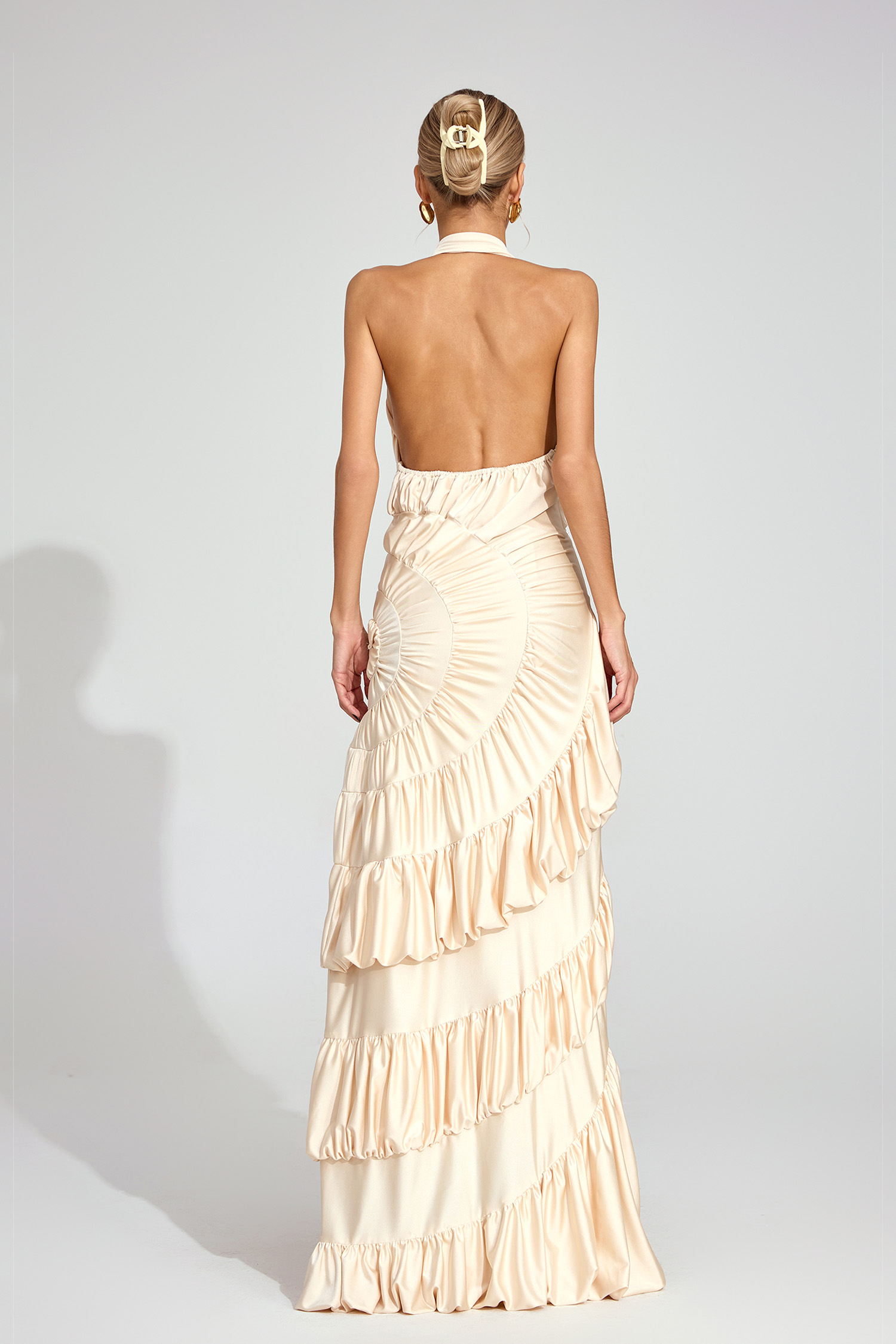 Cairn Apricot Mermaid Maxi Dress