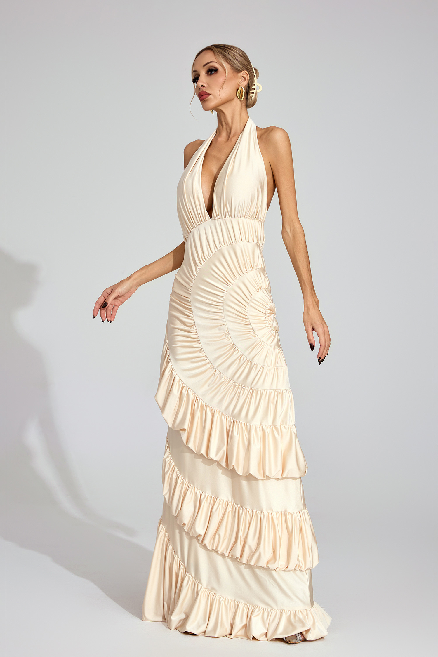 Cairn Apricot Mermaid Maxi Dress