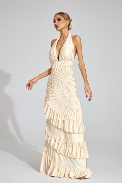 Cairn Apricot Mermaid Maxi Dress