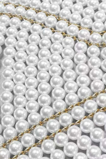 Motley Multilayer Pearl Shawl Necklace