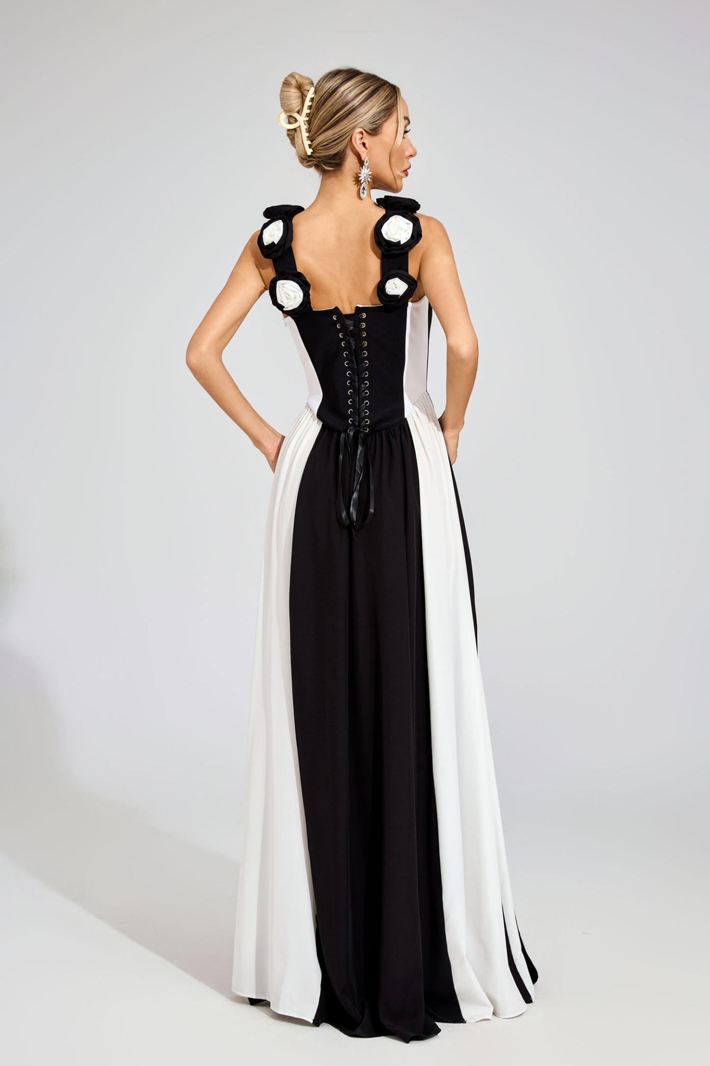 Colin Black Bandage Maxi Dress
