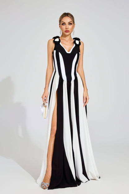 Colin Black Bandage Maxi Dress