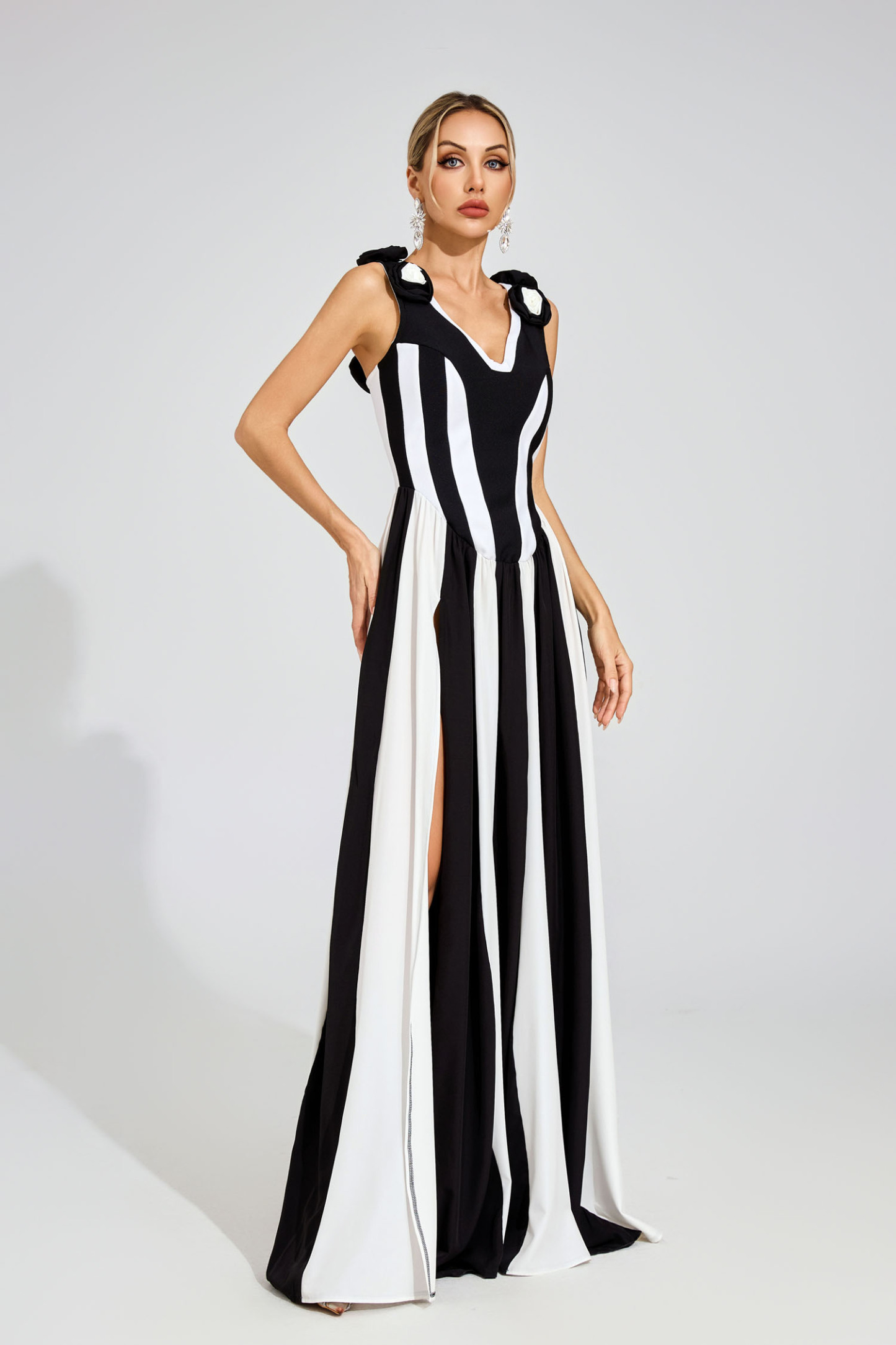 Colin Black Bandage Maxi Dress