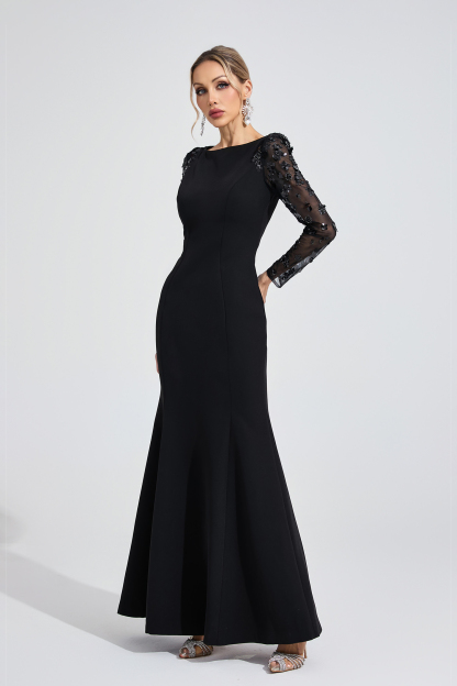 Innis Black Diamond Maxi Dress