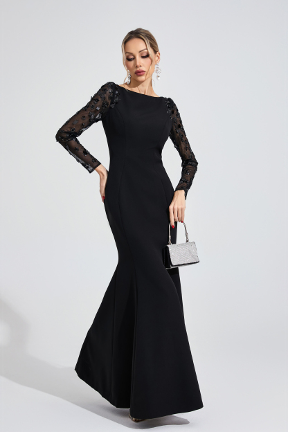 Innis Black Diamond Maxi Dress