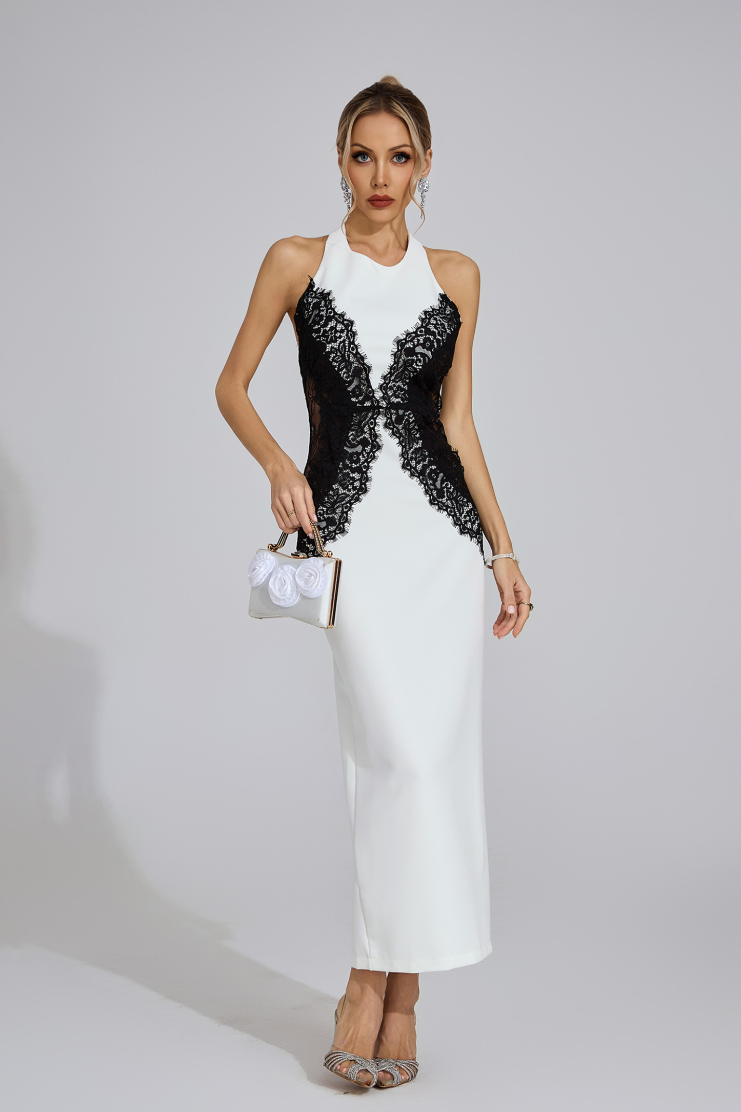 Isle White Halter Maxi Dress