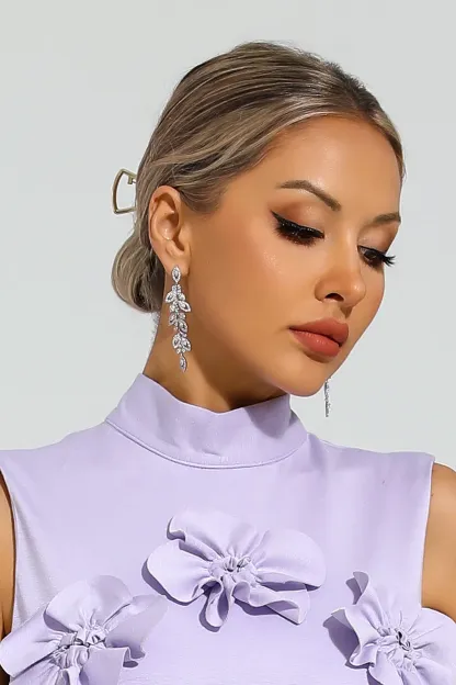 Sassoon Silver Leaf Earrings