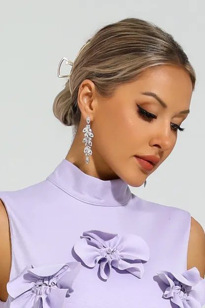 Sassoon Silver Leaf Earrings