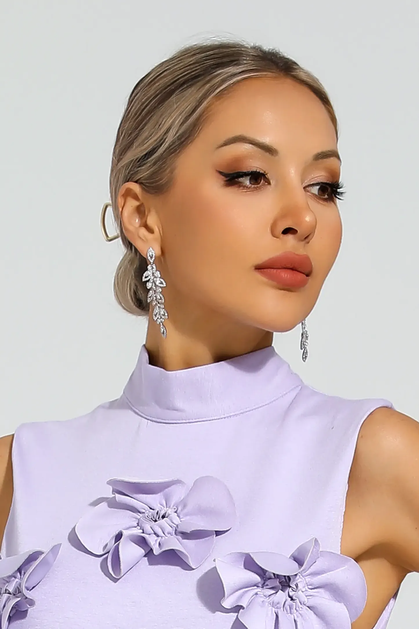 Sassoon Silver Leaf Earrings