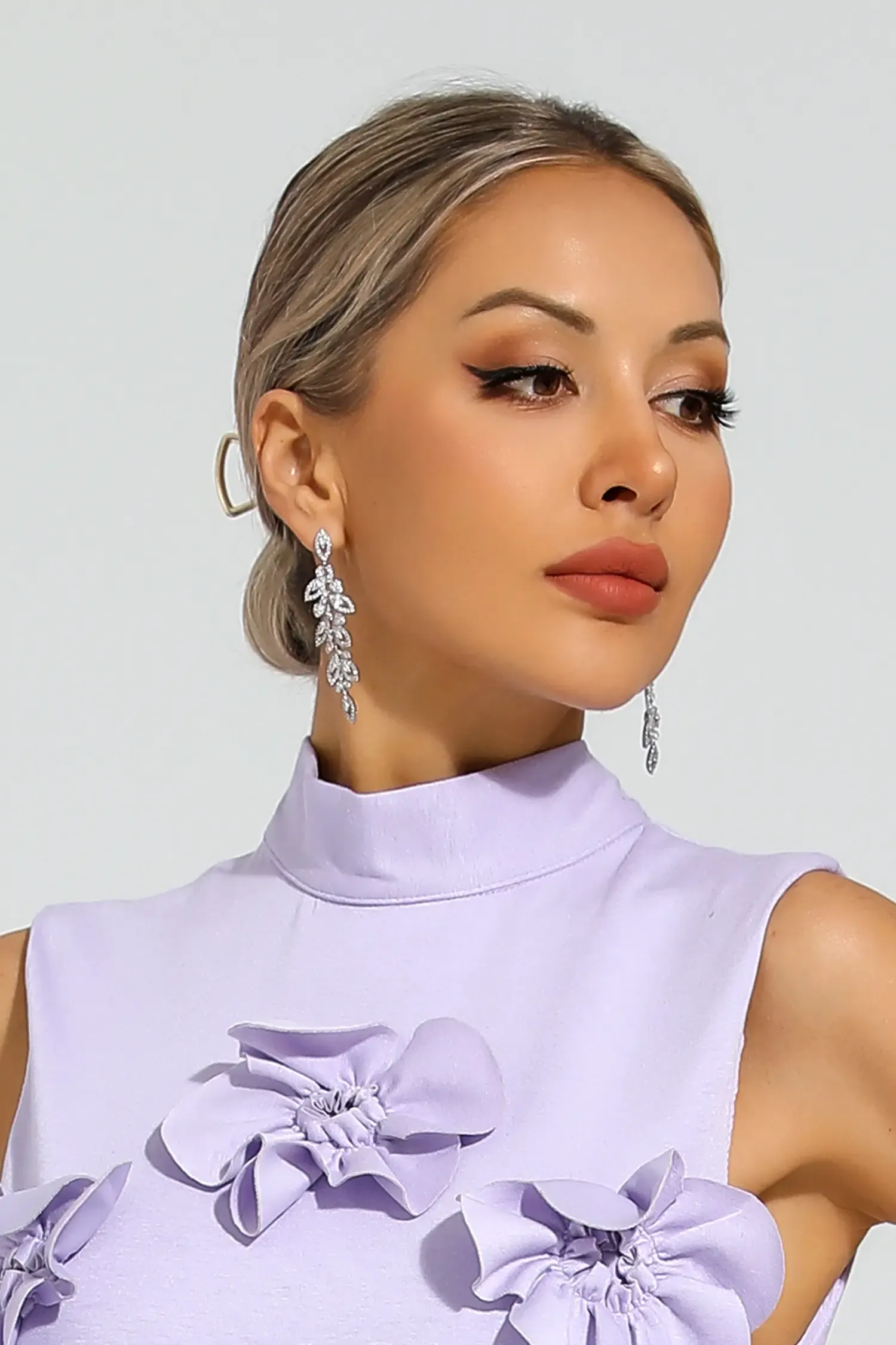 Sassoon Silver Leaf Earrings