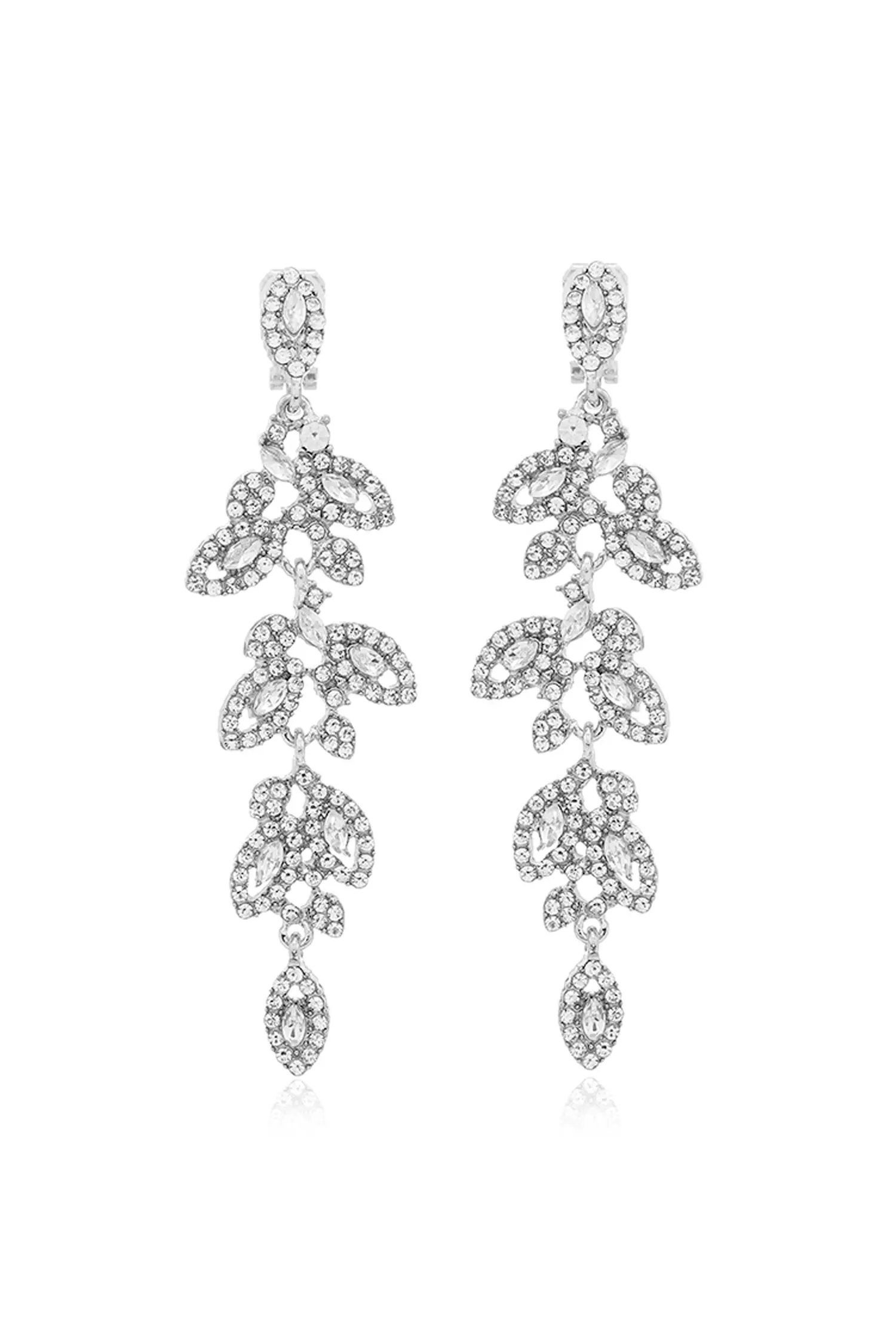 Sassoon Silver Leaf Earrings