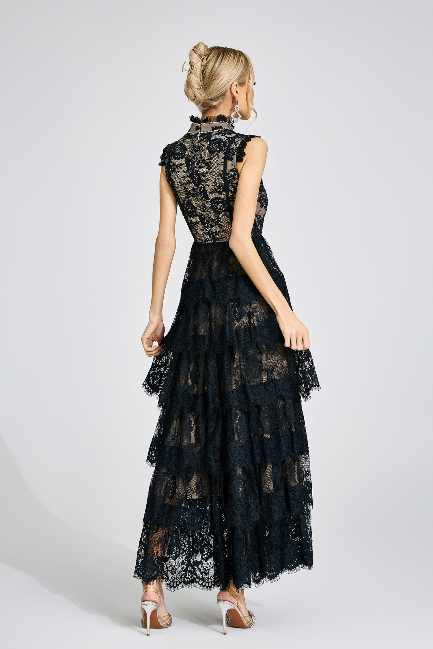 Briar Black Lace Maxi Dress
