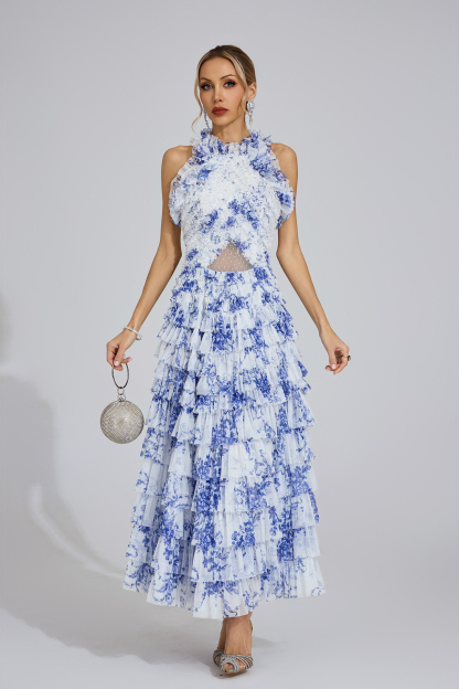 Muir Blue Willow Maxi Dress