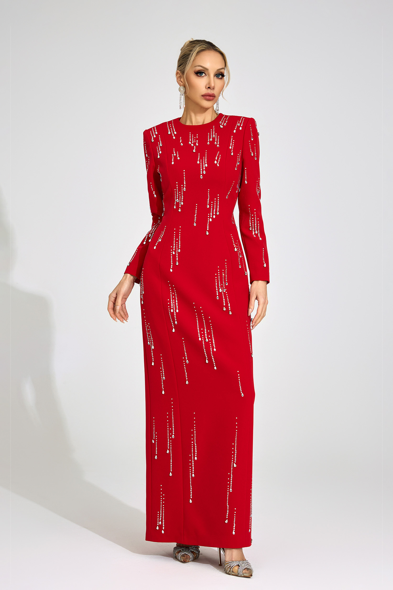Kai Red Diamond Maxi Dress